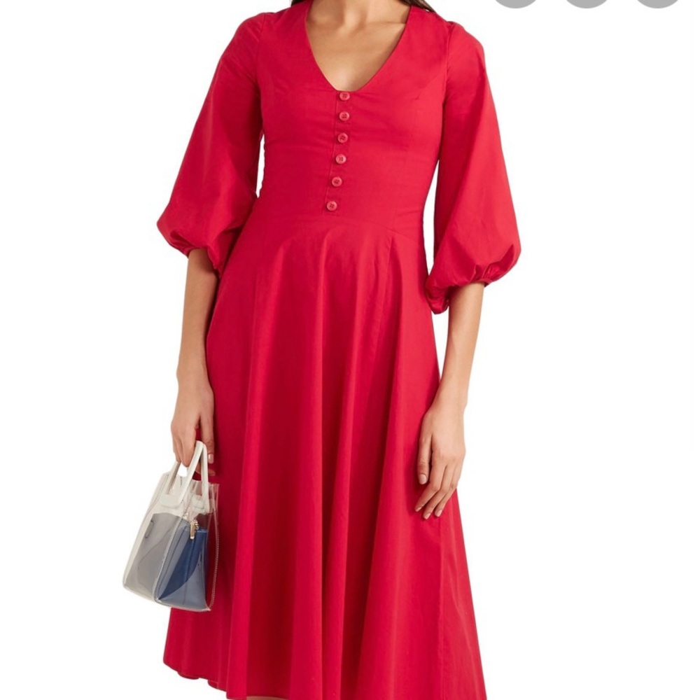 Staud Veronica Cotton Poplin Dress 6 BRAND NEW